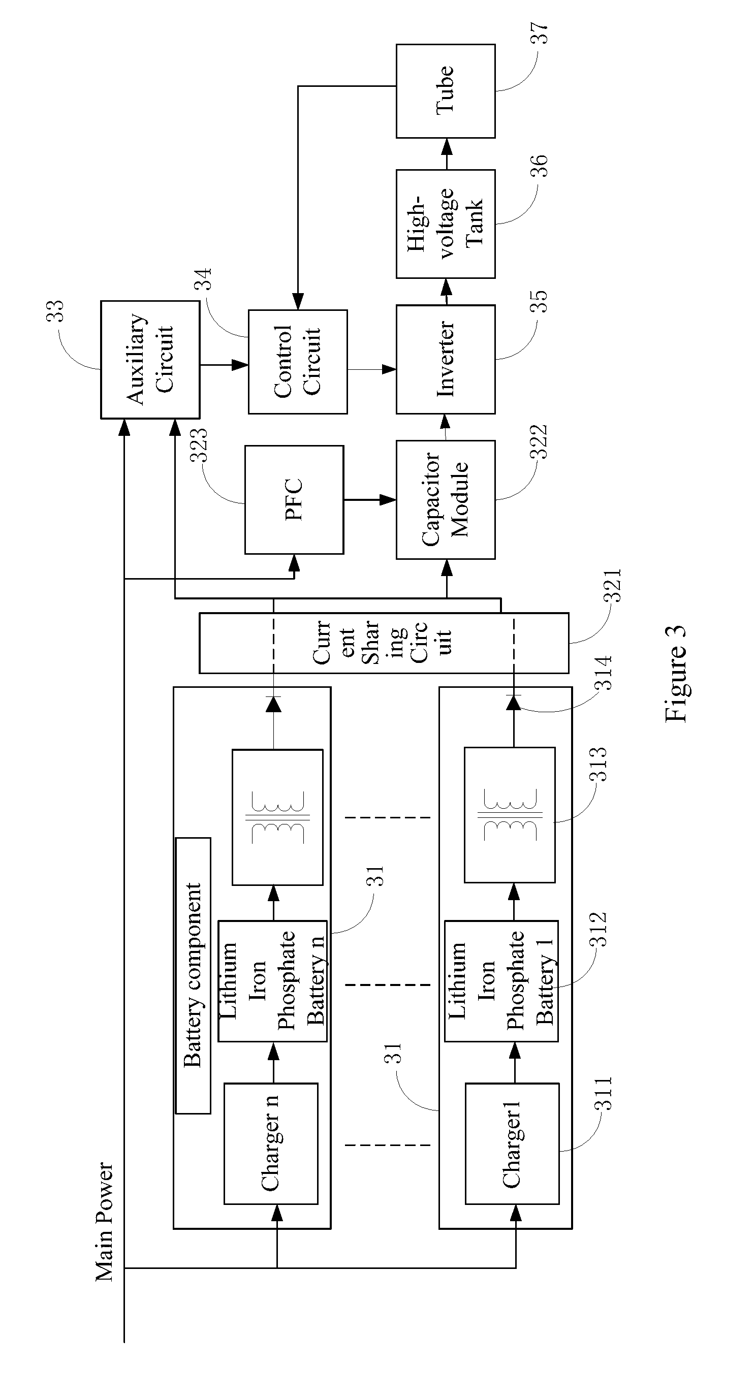 Medical diagnostic high-frequency x-ray machines and power supply devices thereof