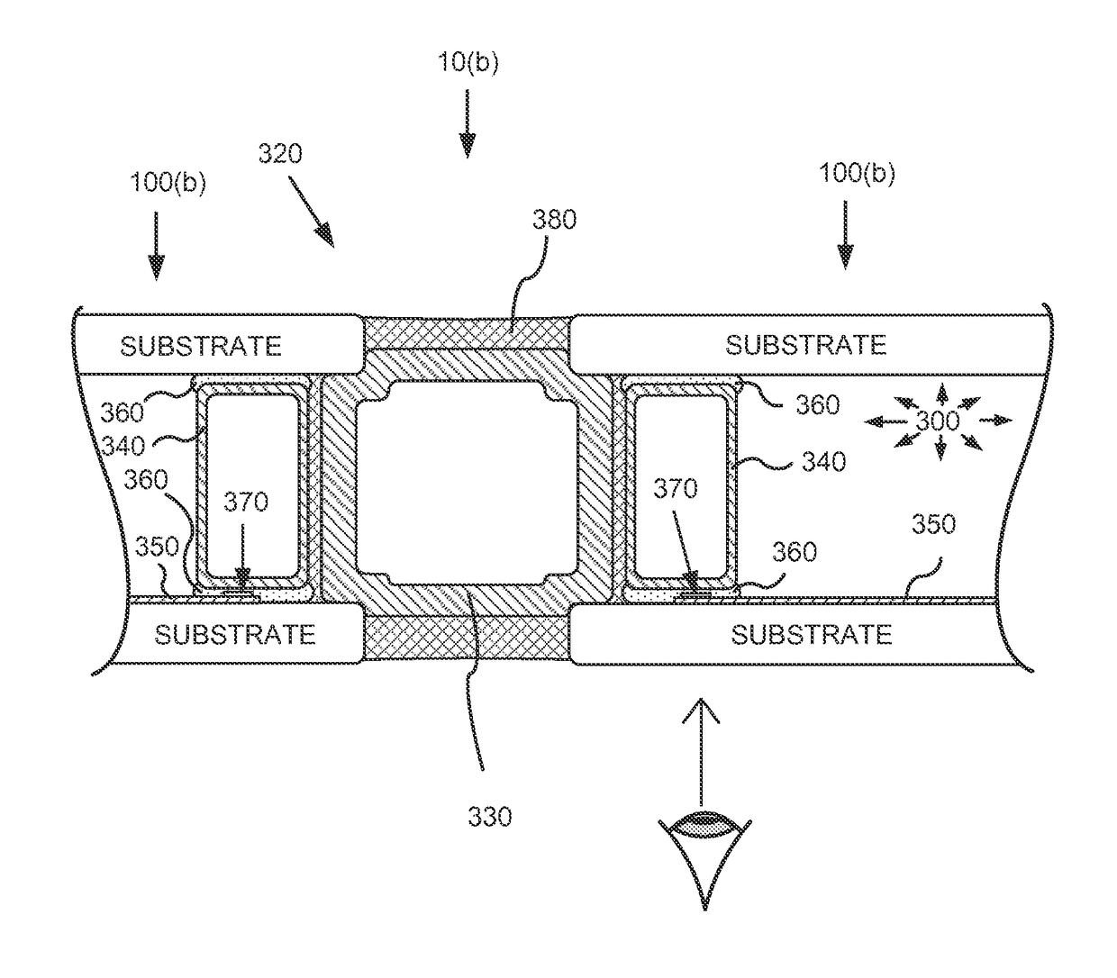 Obscuring bus bars in electrochromic glass structures