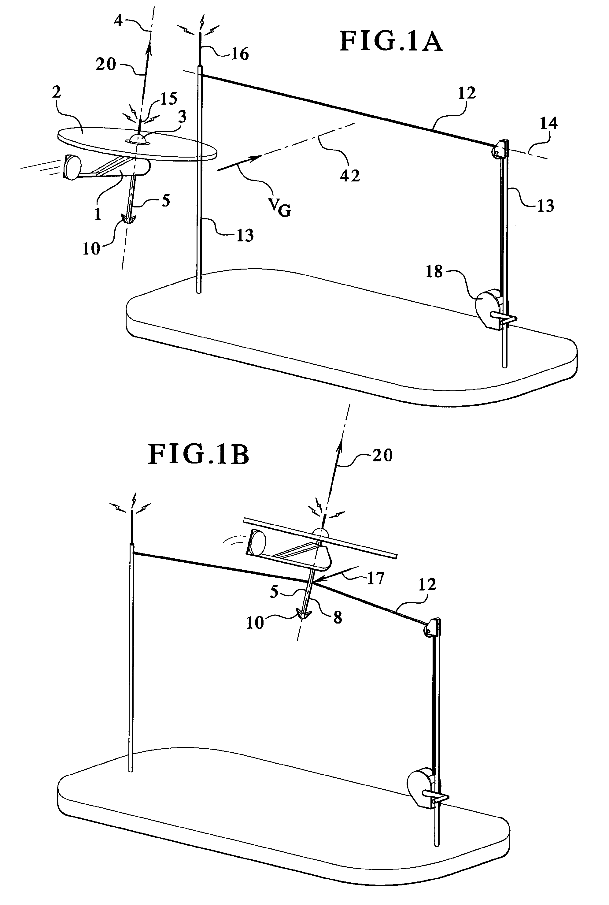 Method and apparatus for retrieving a hovering aircraft