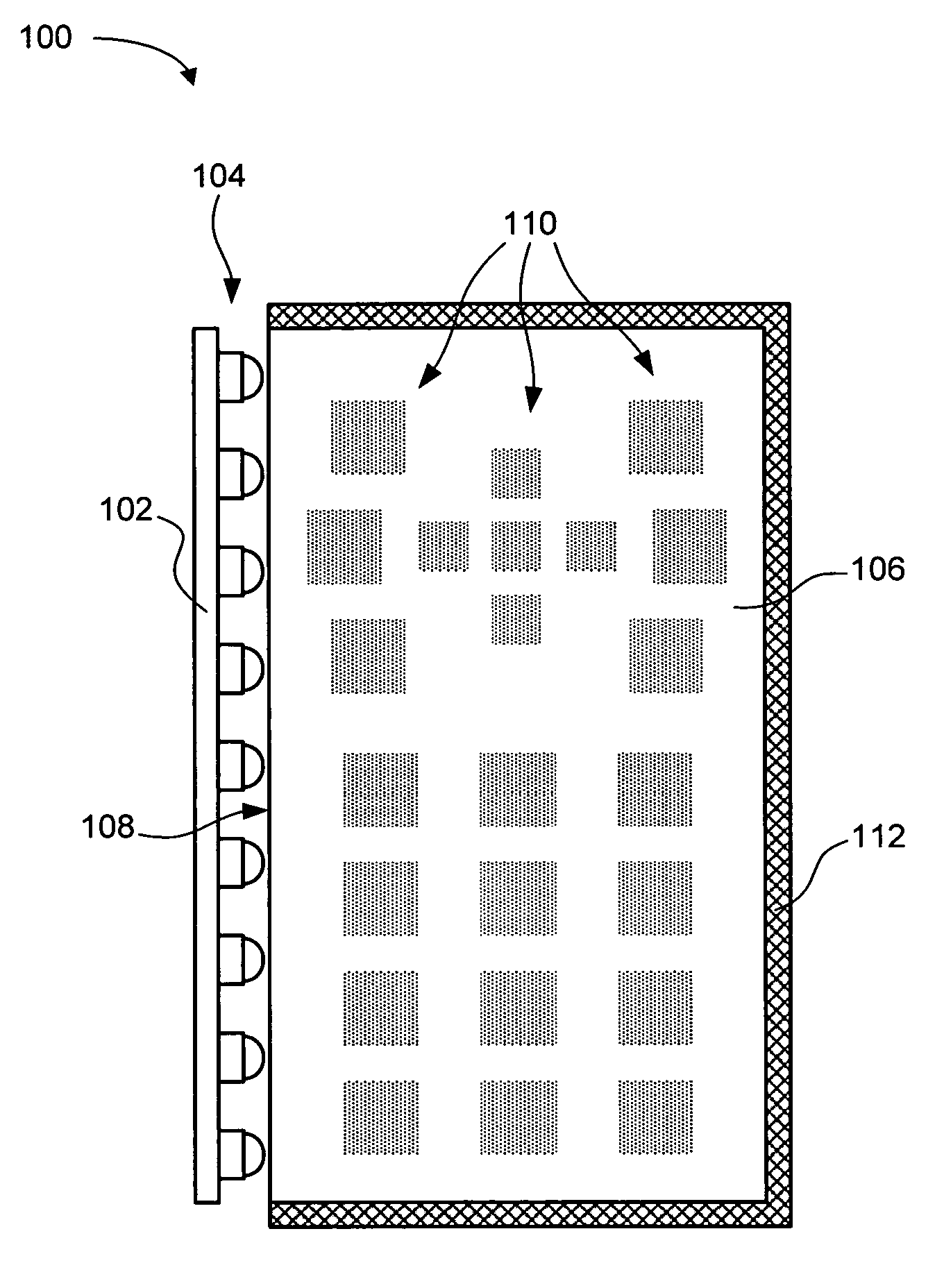 Low-profile backlight with flexible light guide