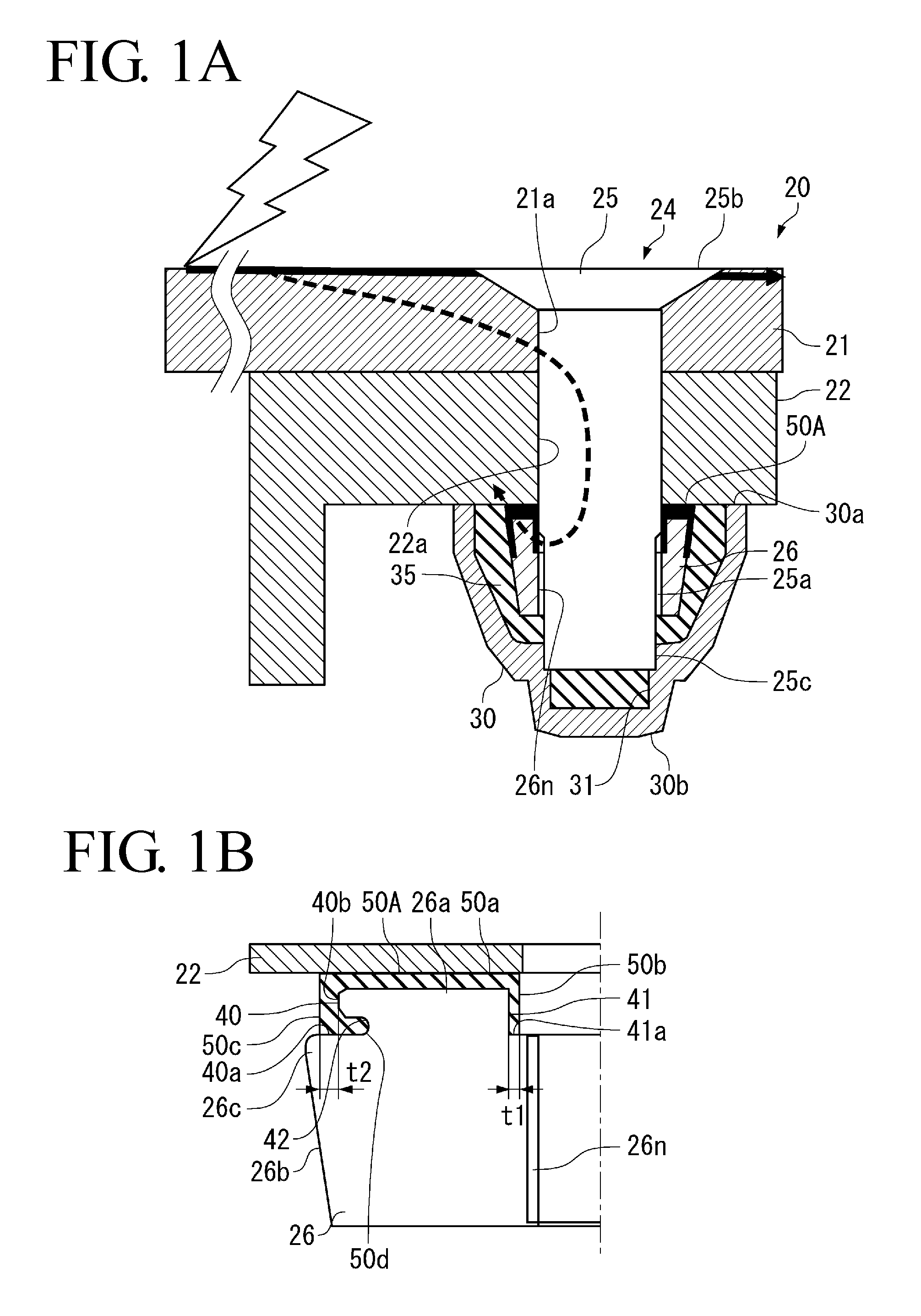 Lightning-protective explosion-preventive fastener