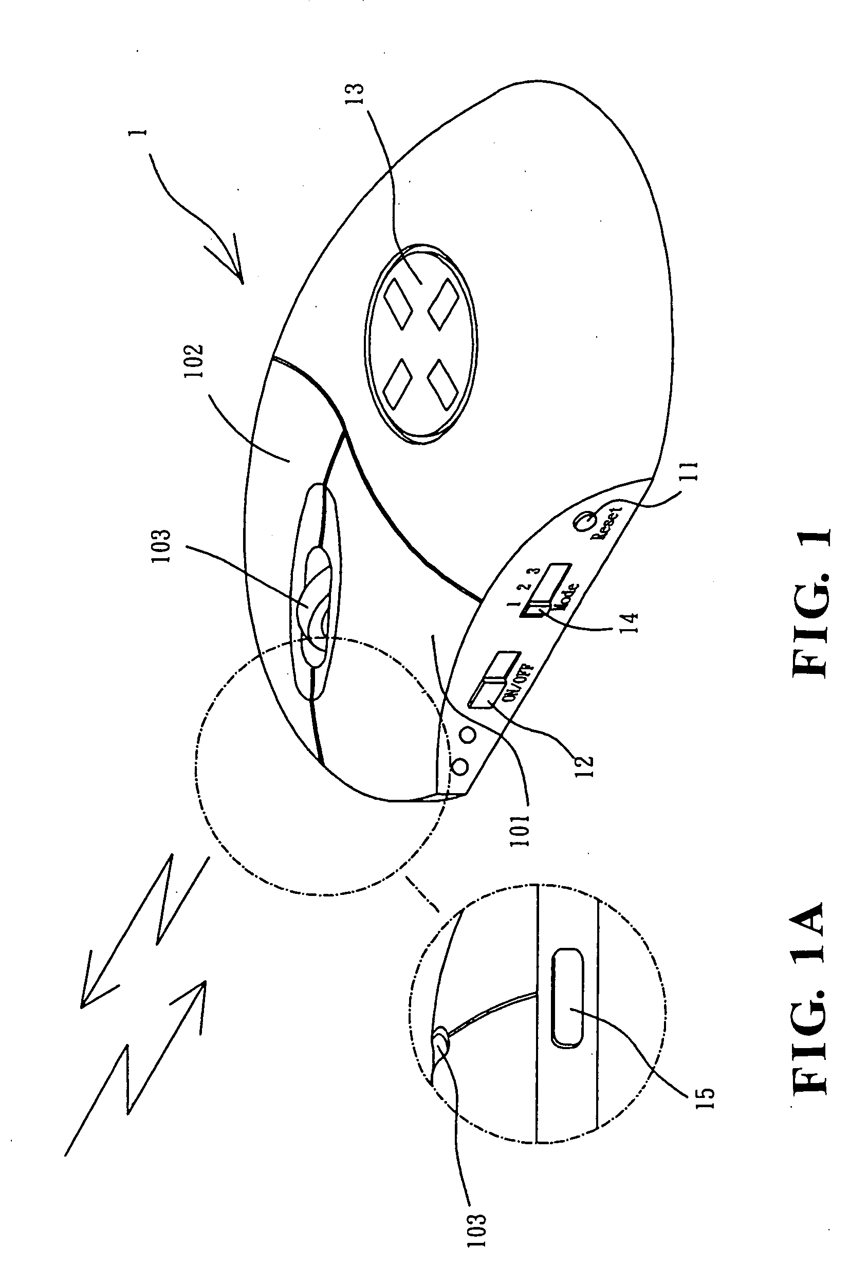 Wireless mousecapable of controlling a handheld wireless communication apparatus