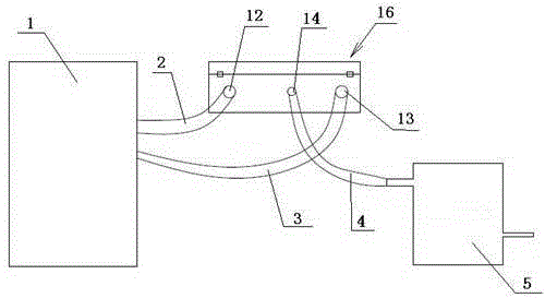 Chip temperature testing device and testing method