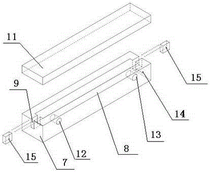 Chip temperature testing device and testing method