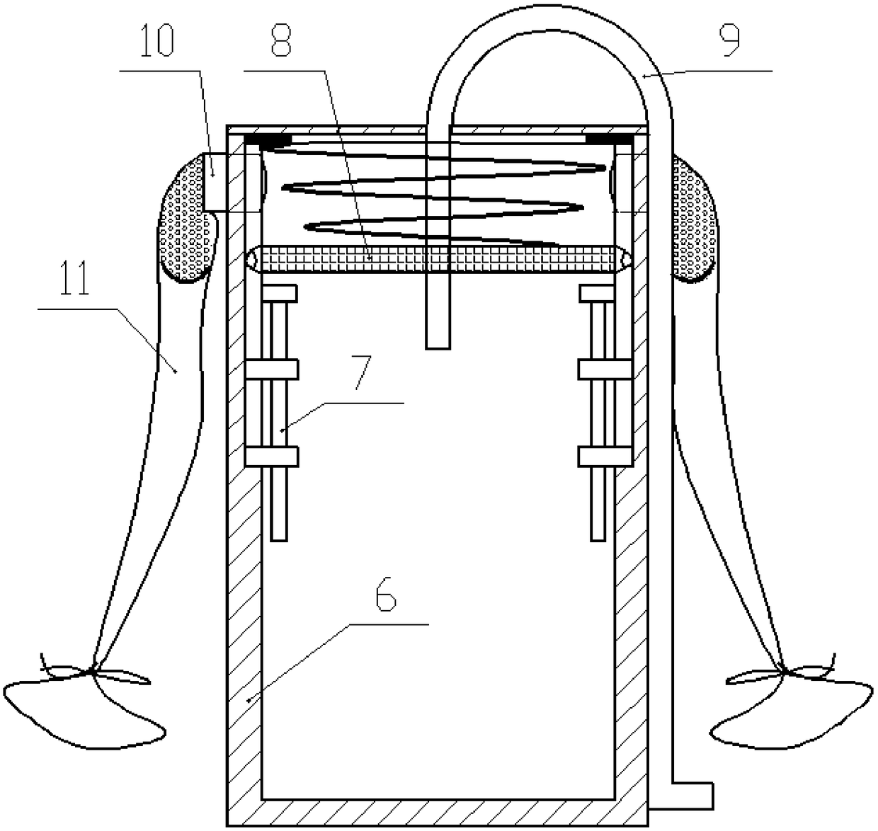 Environmentally-friendly and dustproof powder tank