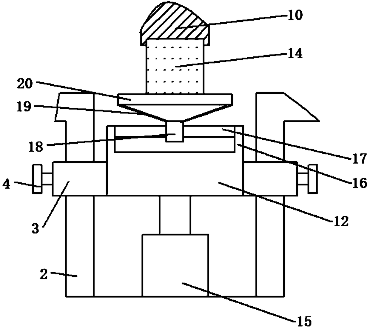 Concrete biaxial strength measuring device and method