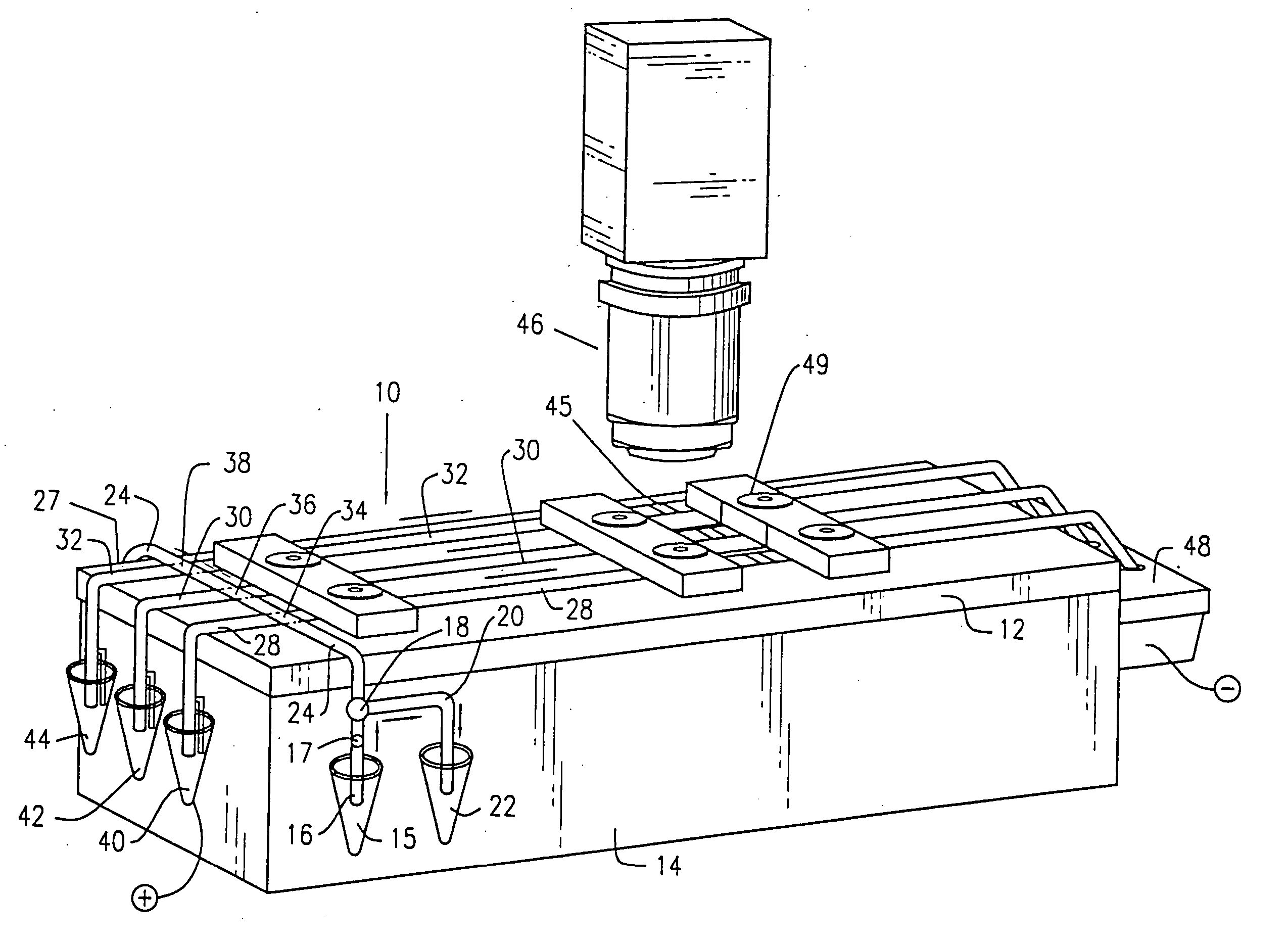 Multi-dimensional electrophoresis apparatus