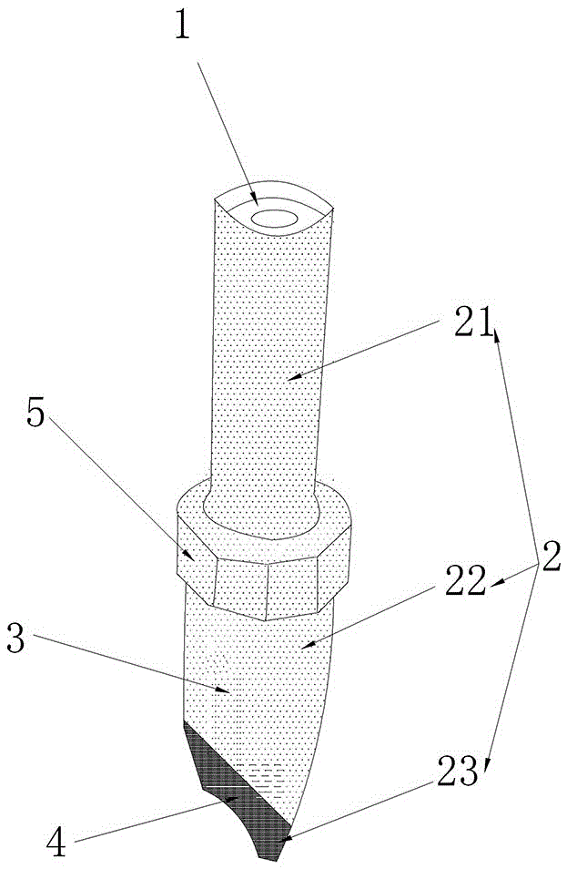 Energy-saving and environment-friendly solder tip and production process thereof