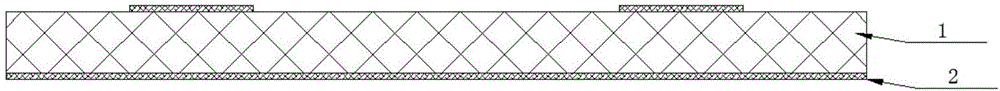 Flat bump type non-metal cutting package process and package structure thereof