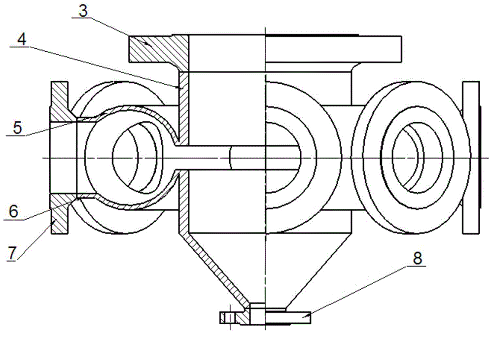 Pretreatment method for impinging wet steam vapor-liquid two-phase separation