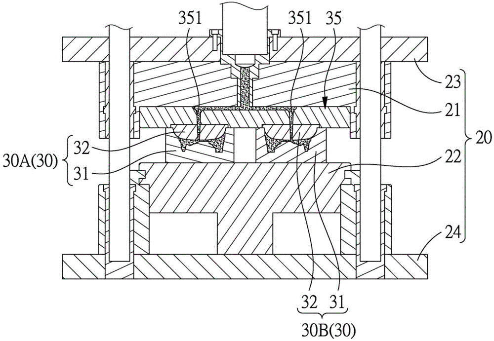 Forming die group capable of being replaced and mounting plurality of die cores