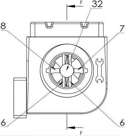 Photoelectric opposite injection type turbine flow meter and probe embedded injection molding process thereof