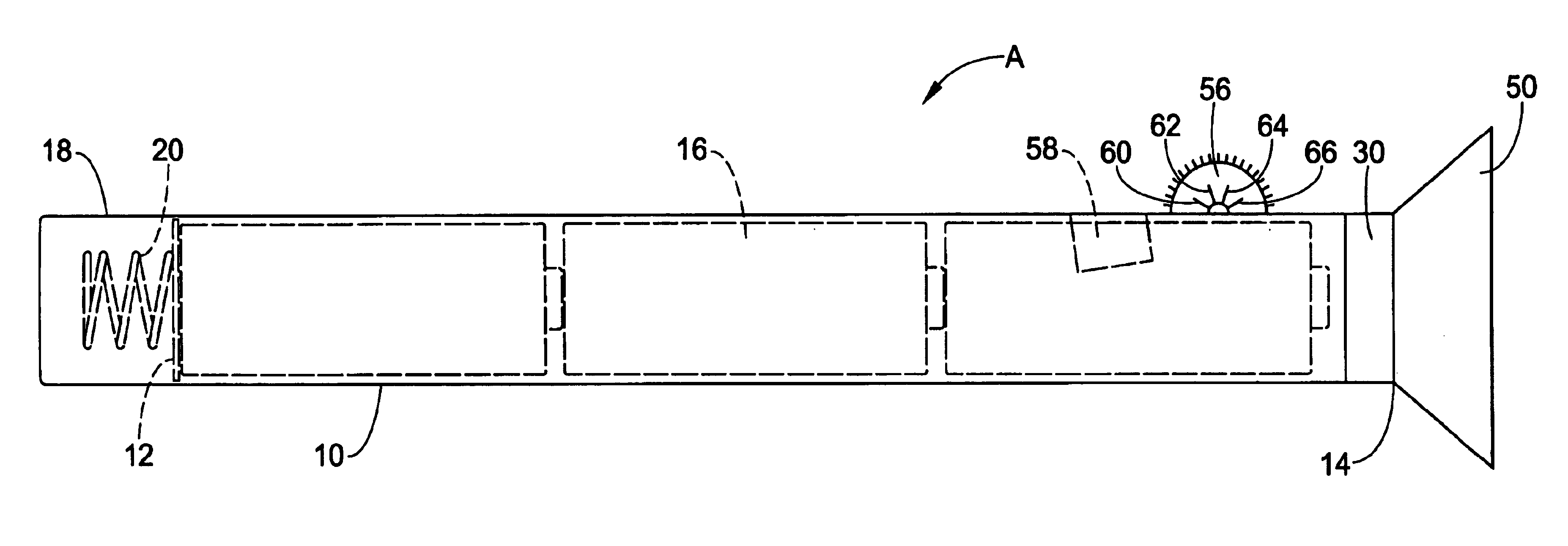 Flashlight with light emitting diode source