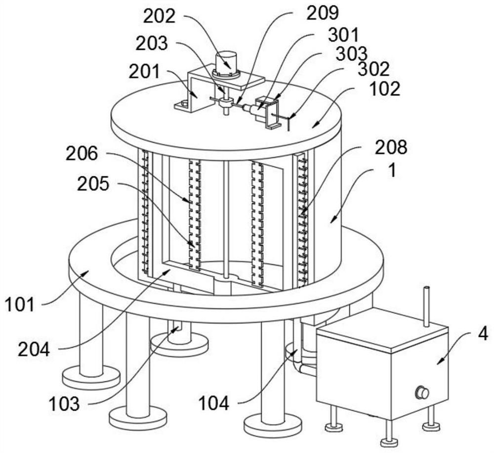 Rapid cleaning fermentation device based on probiotic feed additive