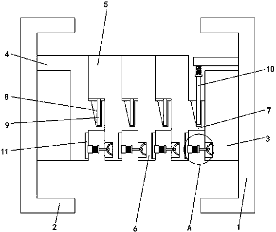 Bridge-cutoff aluminum alloy section with adjustable thermal insulation thickness