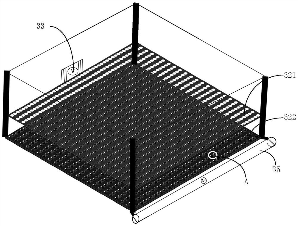 Directional powder feeding device and selective laser melting forming equipment