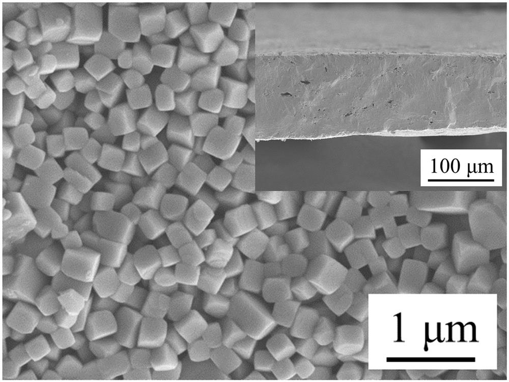 Ytterbium and up-conversion rare earth luminescent ion double-doped potassium sodium niobate thick film