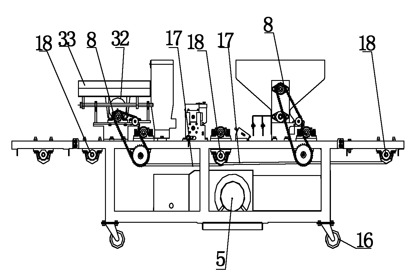 Precise-amount seed dibbing machine