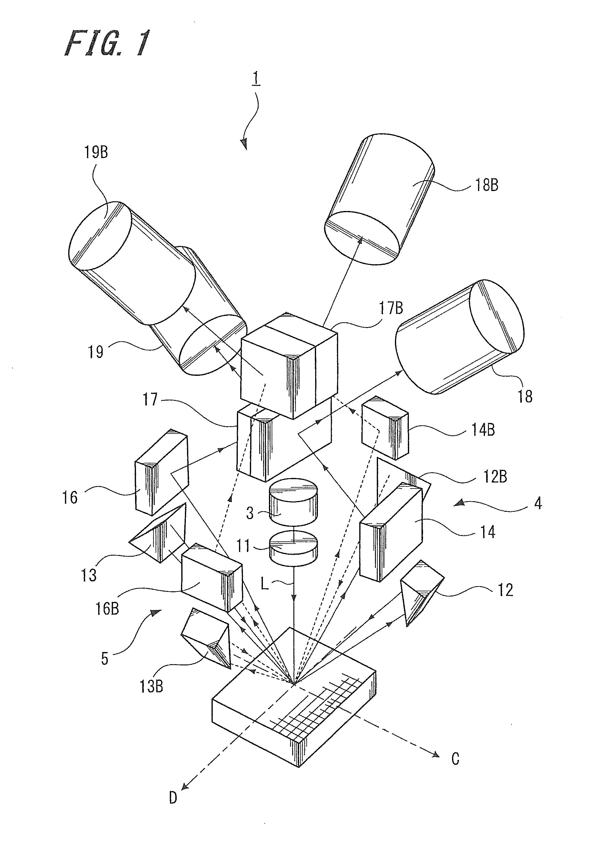 Displacement detecting device