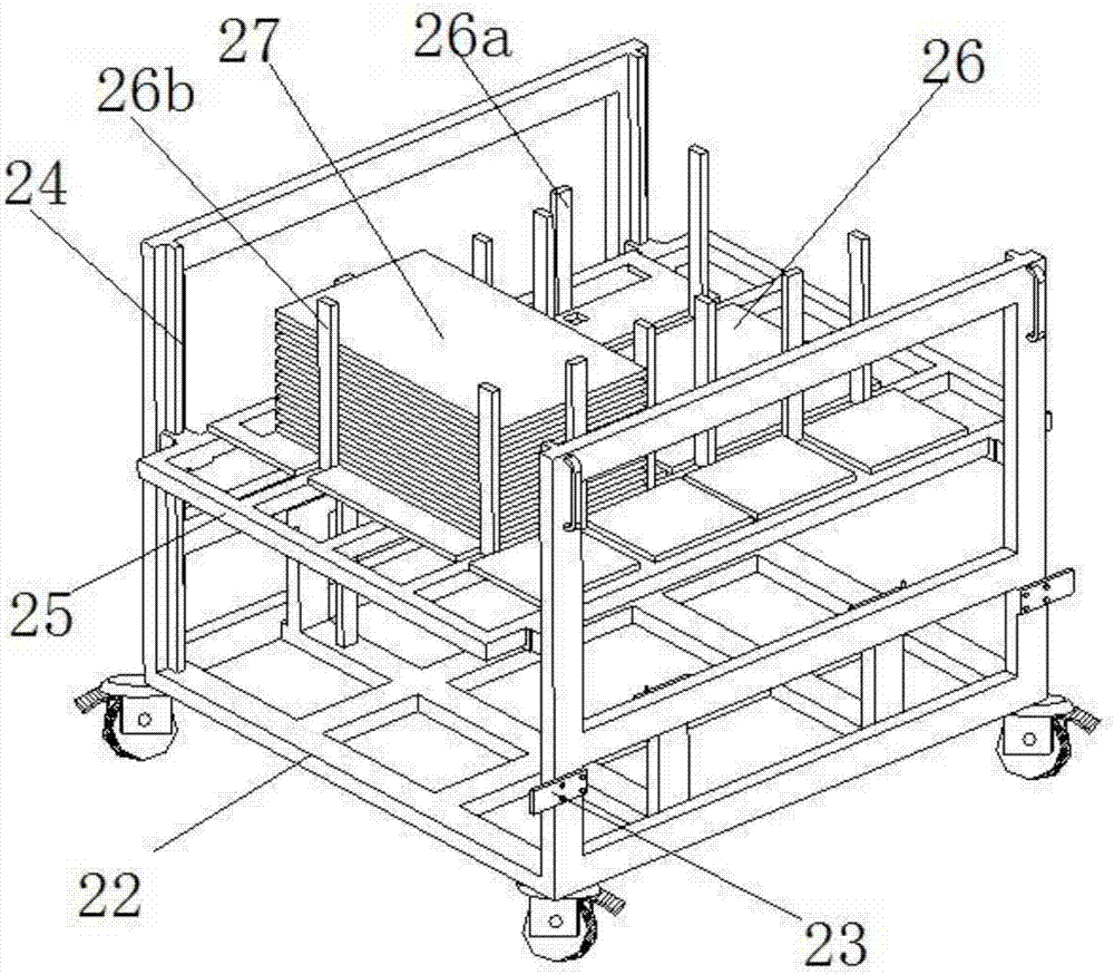 Automatic polaroid storing device for polaroid cleaning