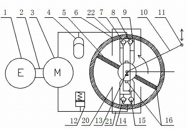 Blade-type energy recovery shock absorber