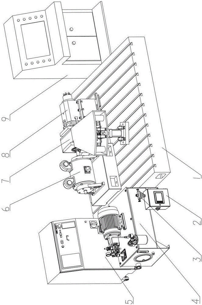 Cutting force automatic control main shaft reliability test device and test method