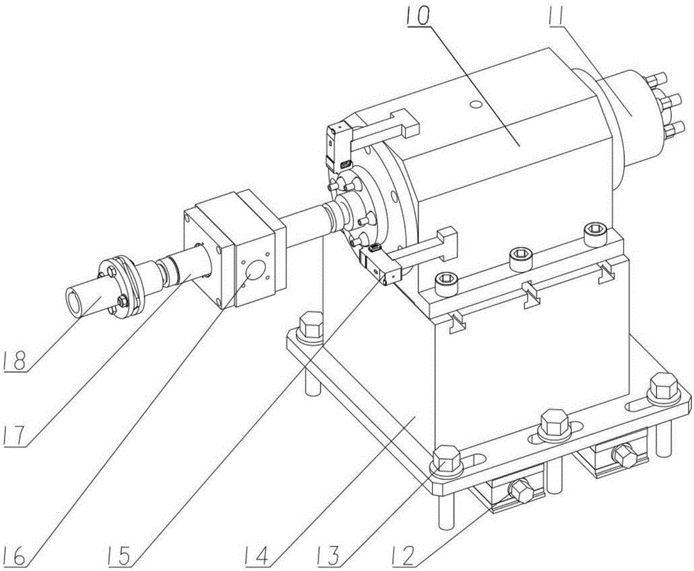 Cutting force automatic control main shaft reliability test device and test method