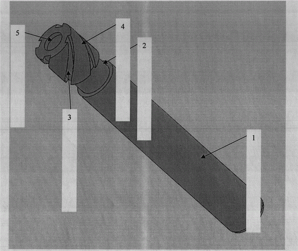 Milling and grinding tool capable of realizing high-efficient machining of inorganic composite material