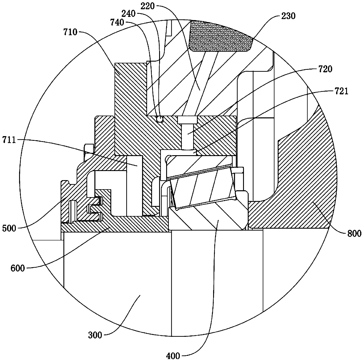 Bearing lining and gear box