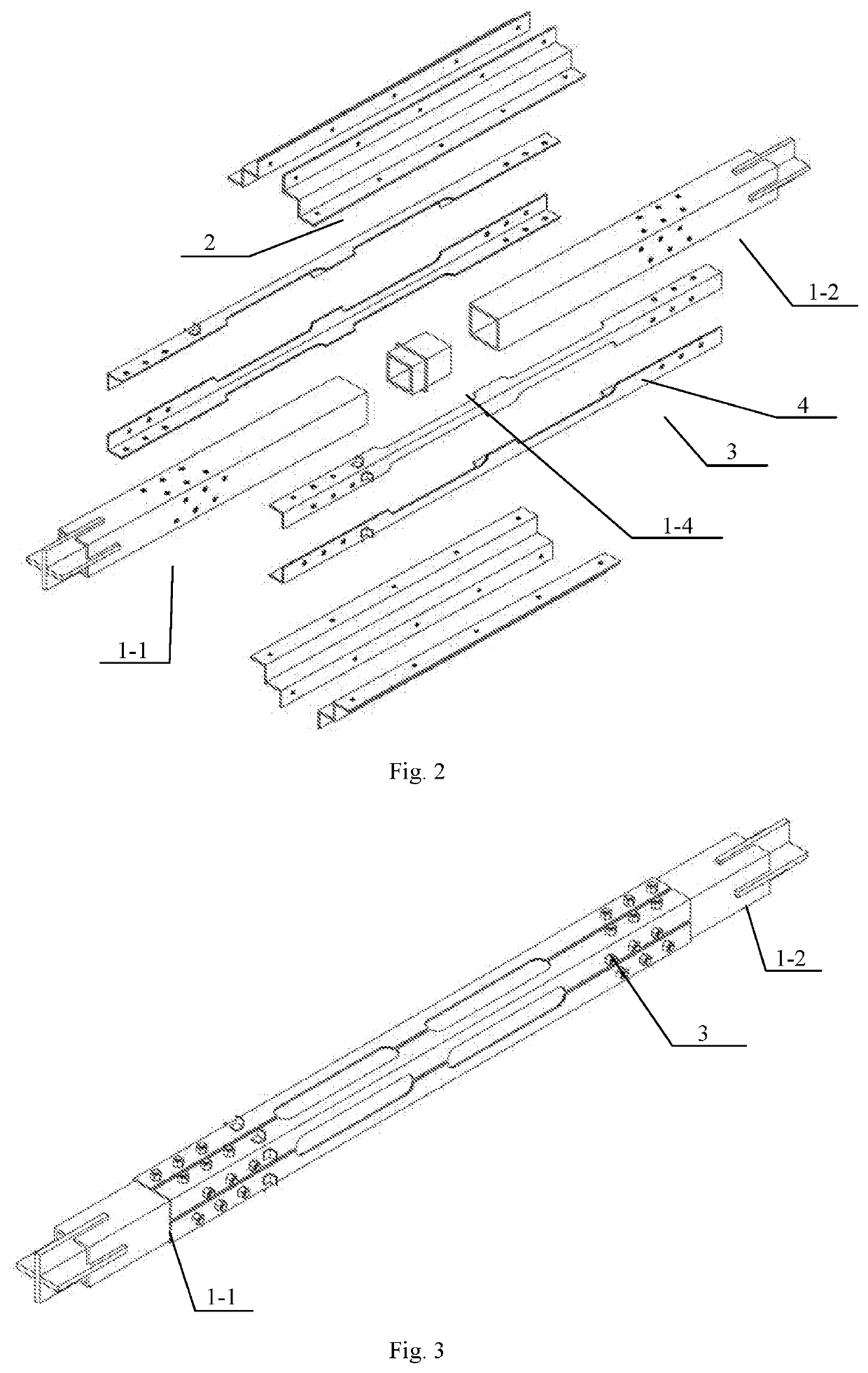 Buckling-restrained brace containing l-shaped energy dissipation element, building and assembly method