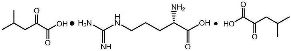 L-arginine alpha-ketoisocaproate preparation method