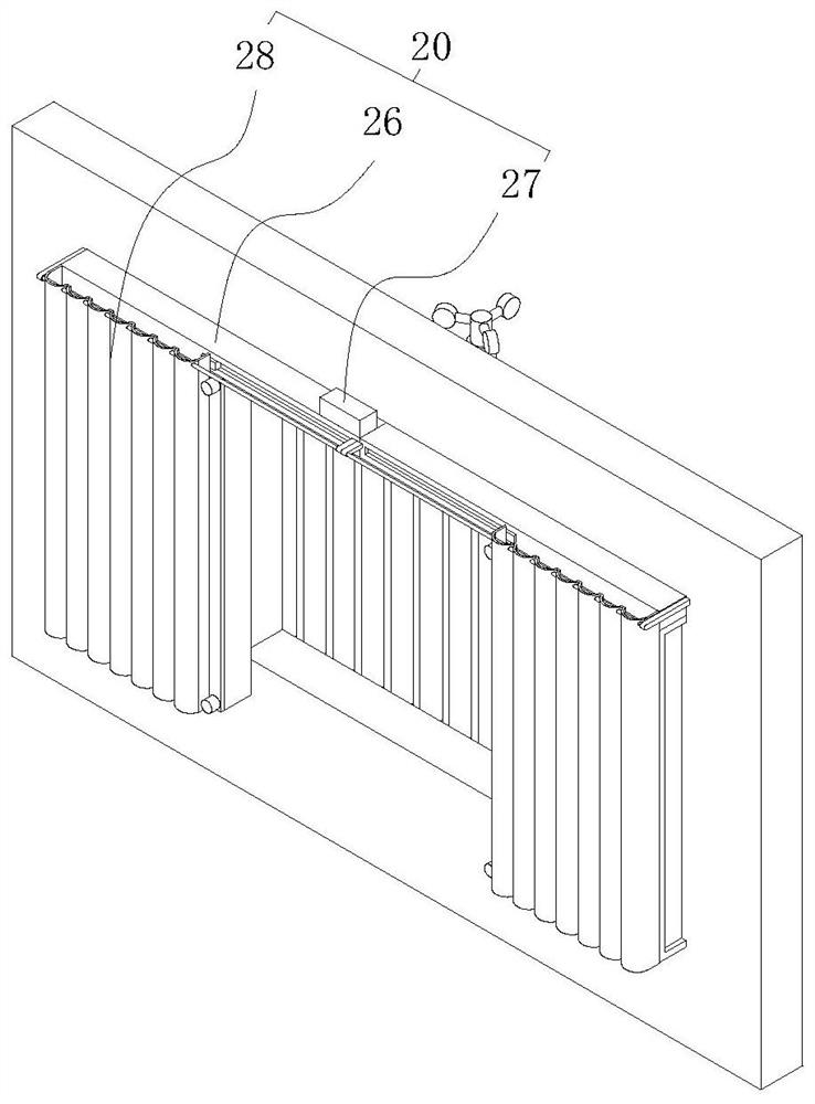 Windproof high-strength intelligent security curtain