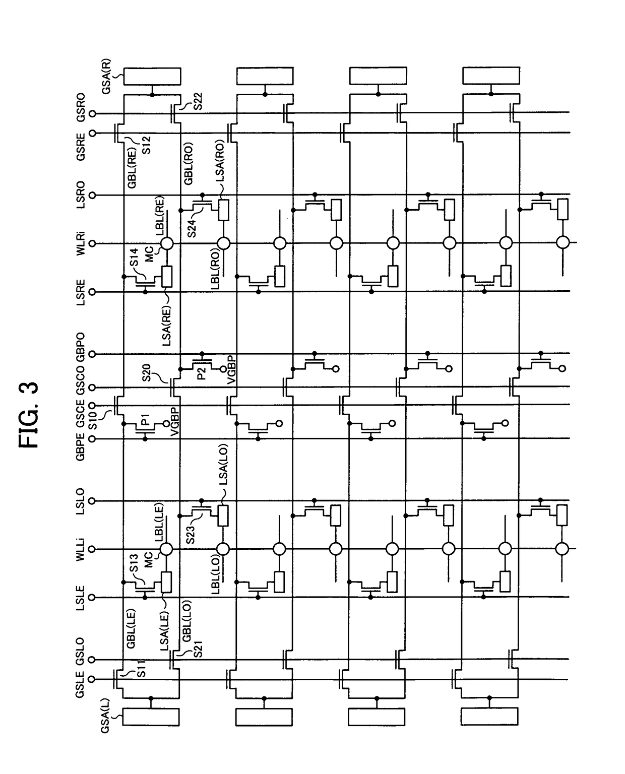 Semiconductor device having hierarchical bit line structure