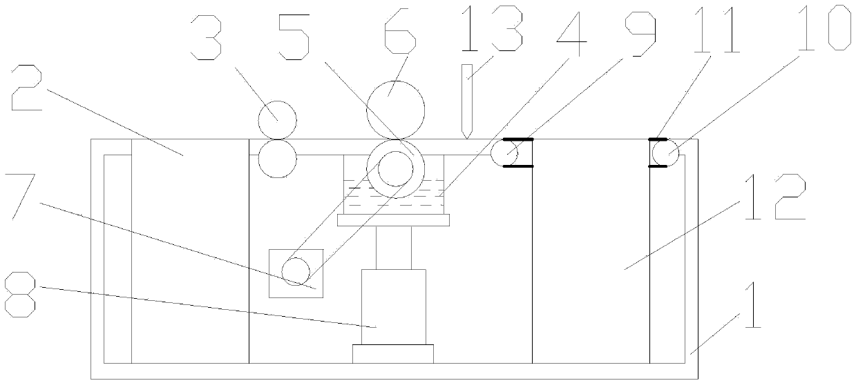 Gluing device for packing paper