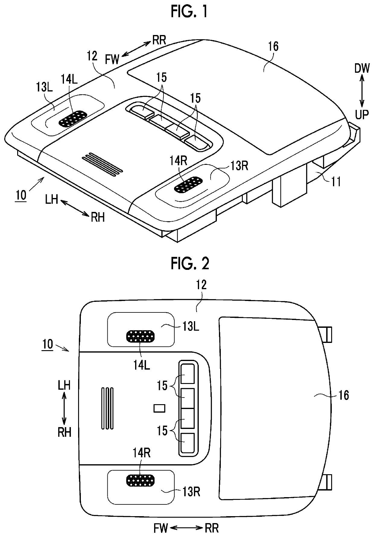 Overhead console and vehicle-body upper structure