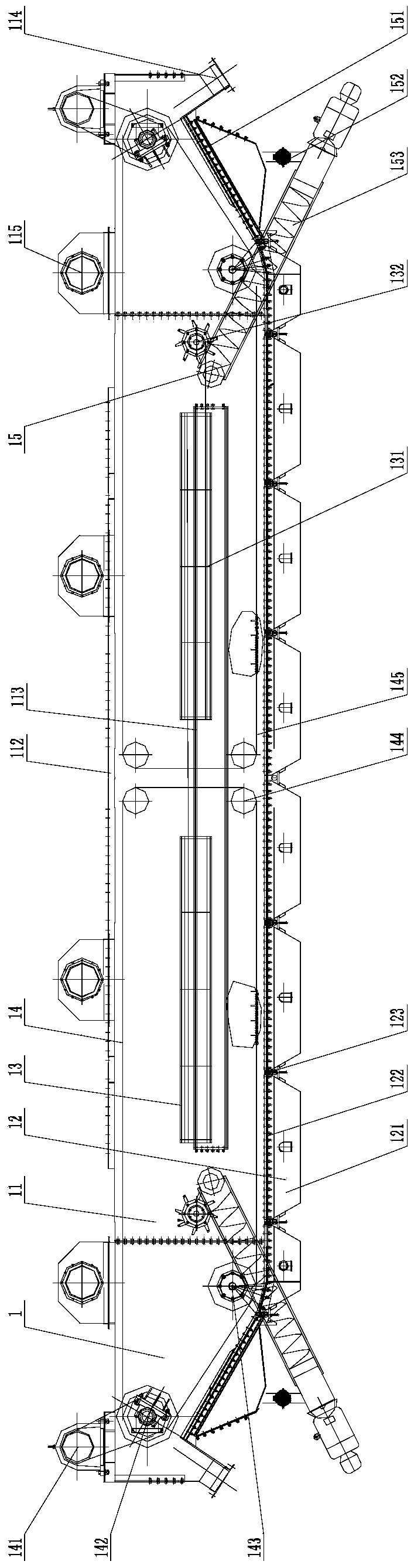 A large dry heavy medium fluidized bed sorter and sorting system