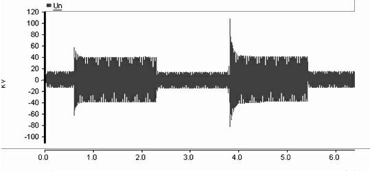 Device for eliminating overvoltage of passing neutral section through silicon carbide fiber rope