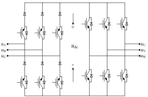 A sparse two-stage matrix converter topology