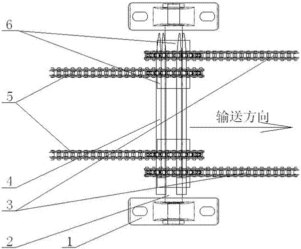 Flat chopstick turnover device