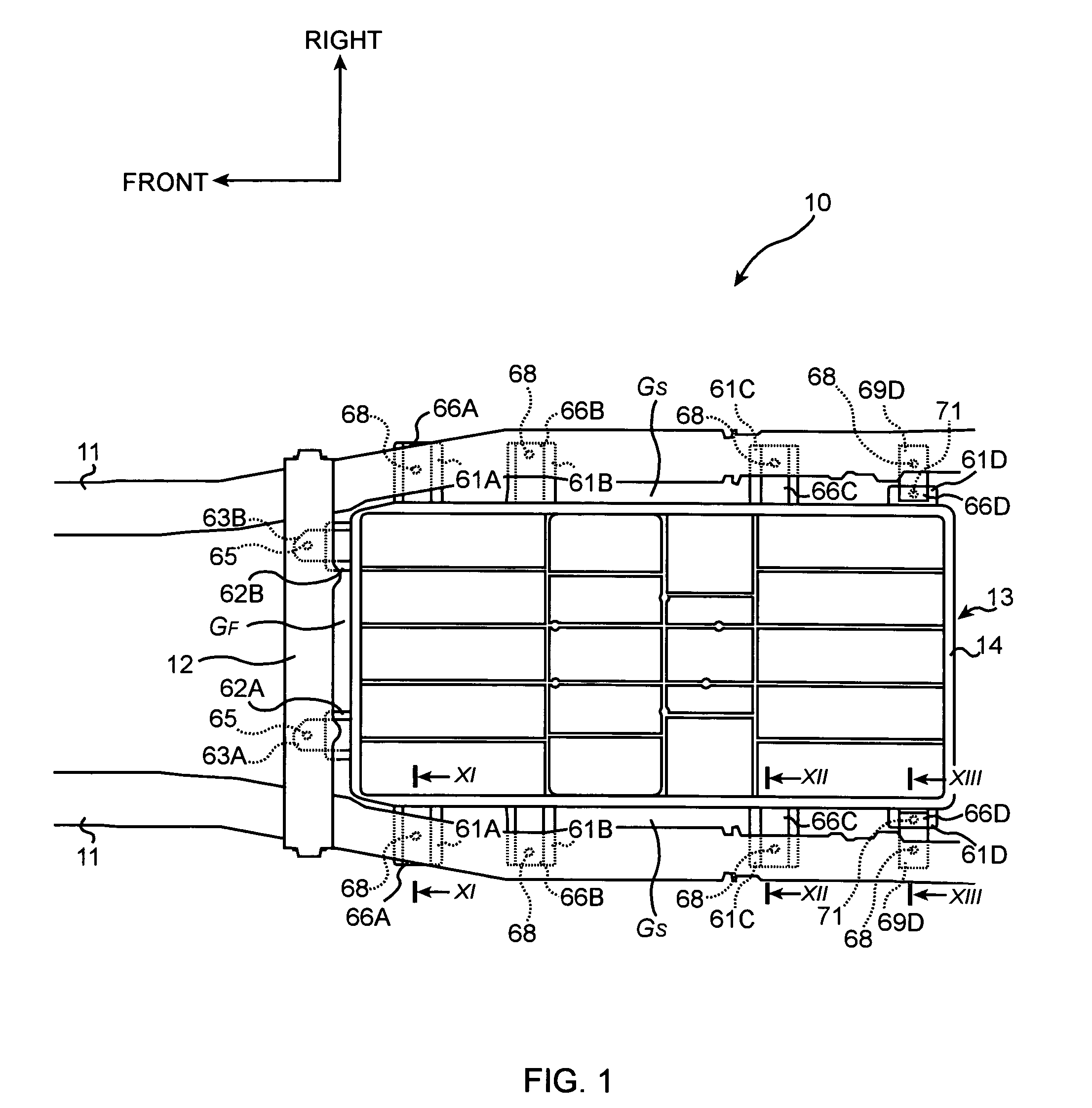 Structure for mounting batteries onto electric vehicles