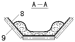 Material conveying and material dividing device of belt conveyor