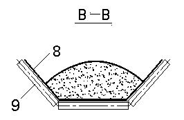 Material conveying and material dividing device of belt conveyor