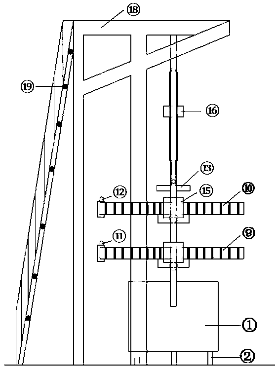 Maritime work foundation multi-directional loading test system and method capable of simulating wind-wave effect