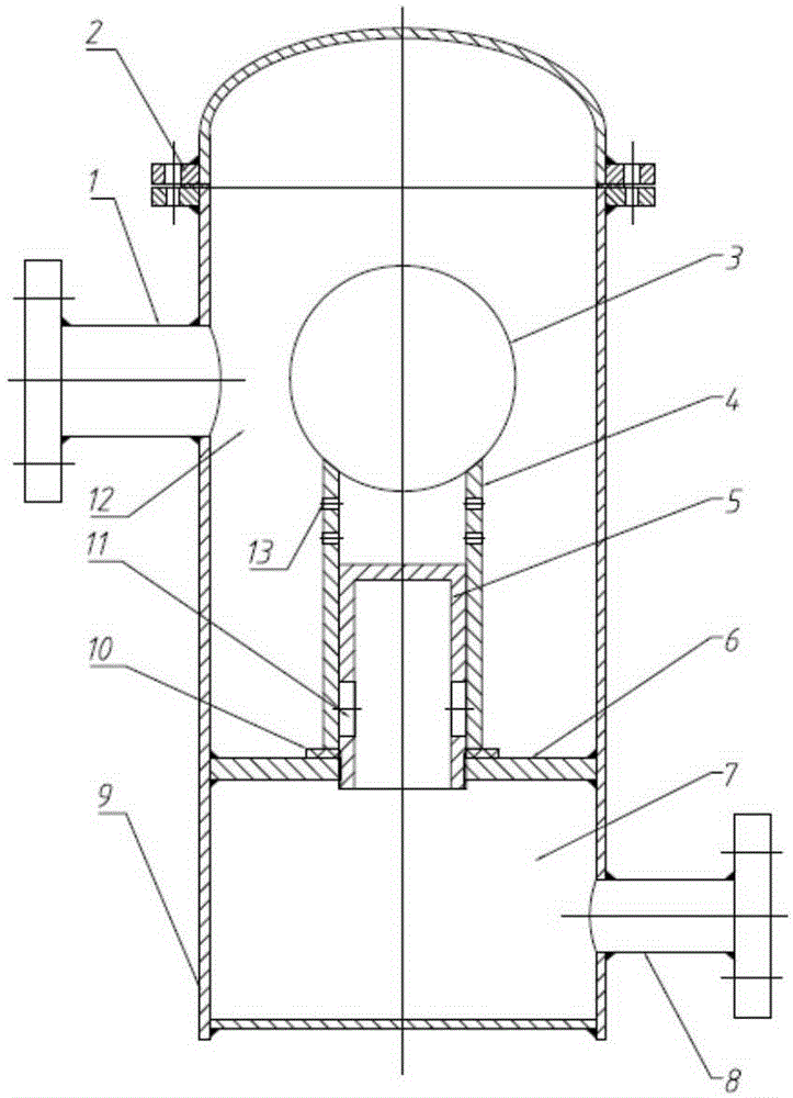 Continuously drained steam trap valve