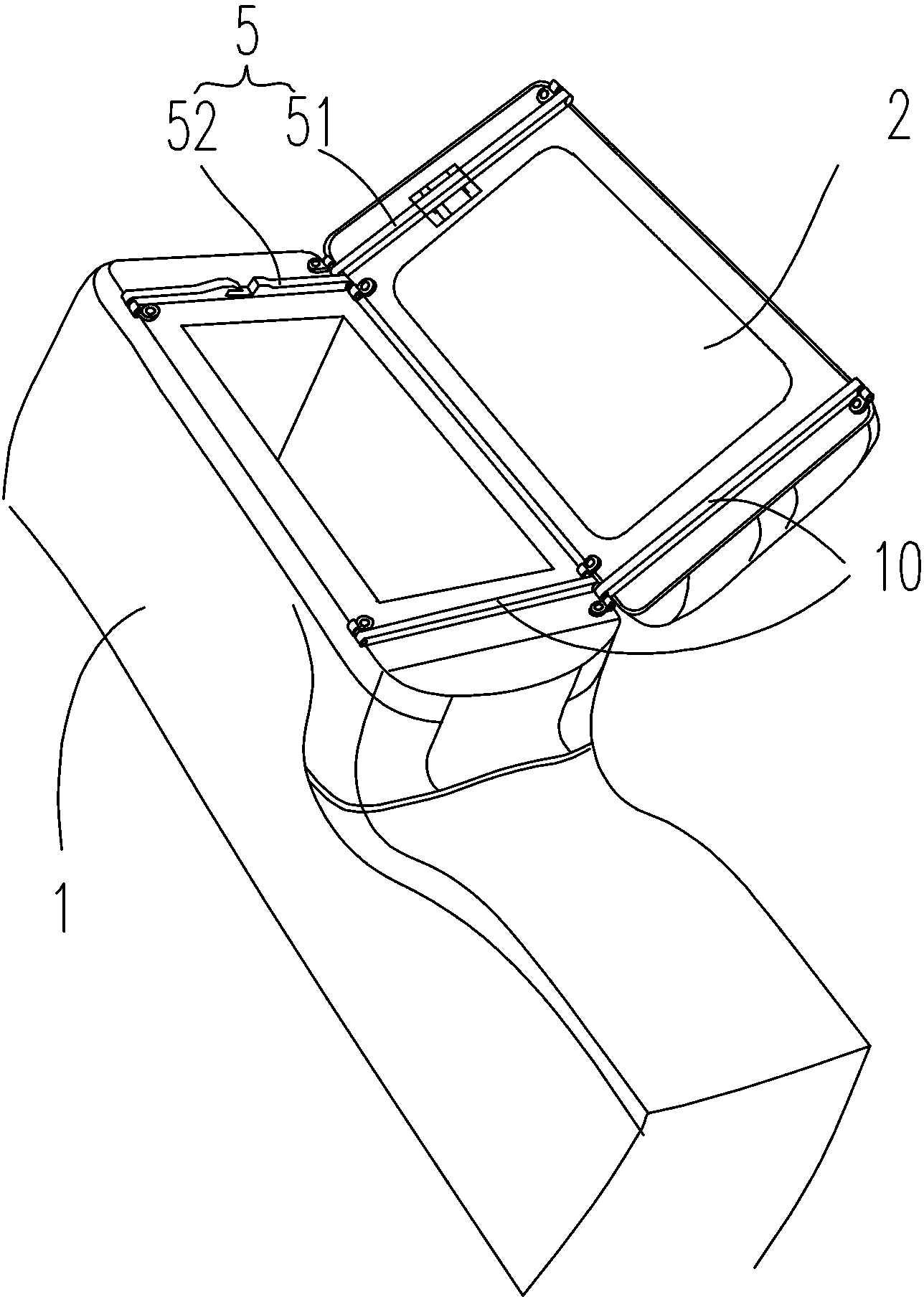 Automobile armrest box with two-way opening