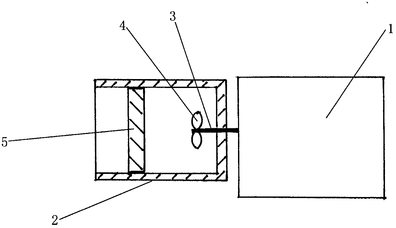 Food processor with piston type sealing device