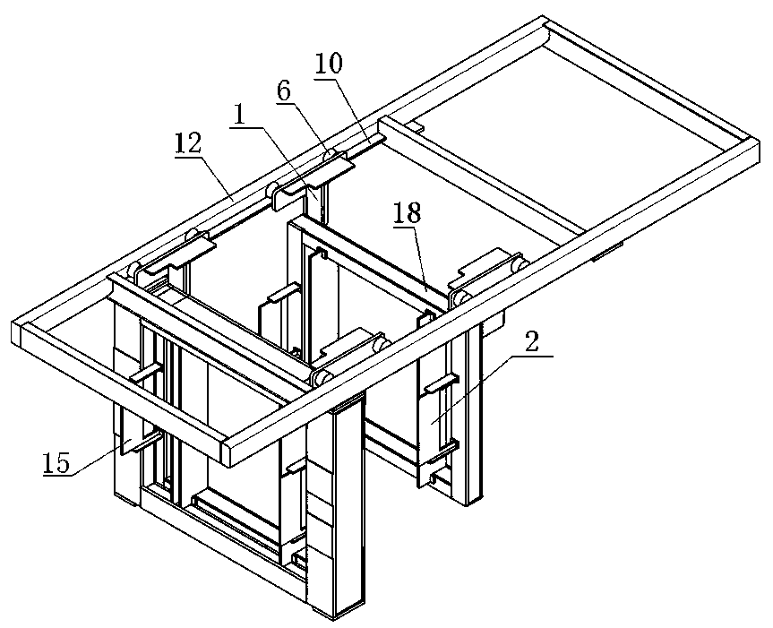 Quick die change device and foam molding machine with quick die change device