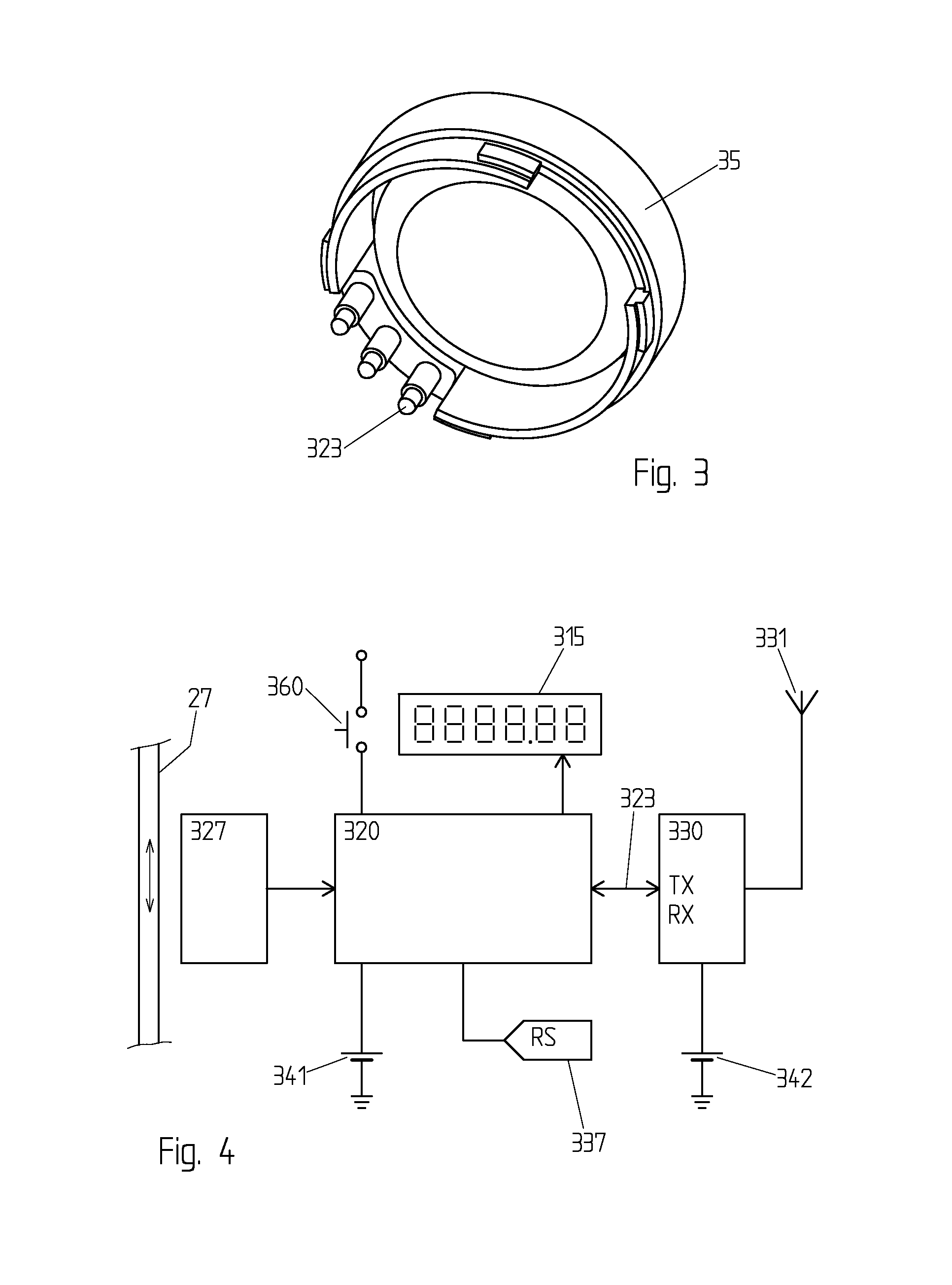 Instrument for measuring dimensions equipped with an interface and corresponding interface