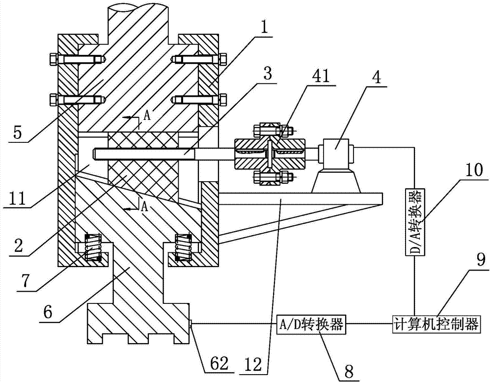 Length adjusting device for link of press machine