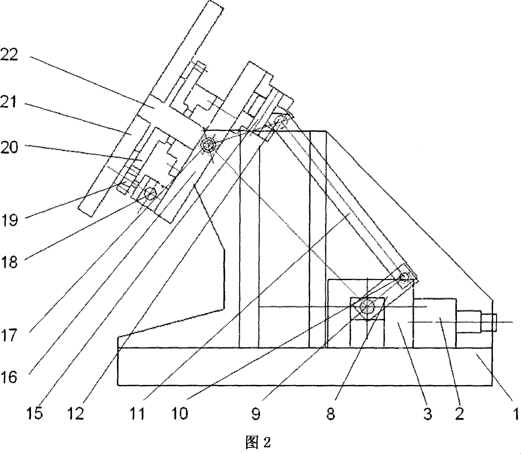 Double connecting rods type reversible table